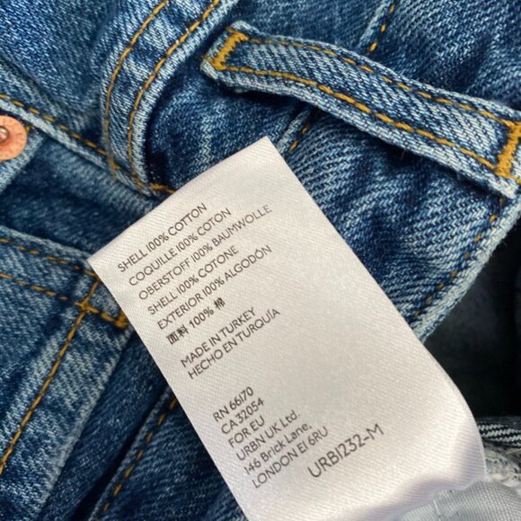 BDG (from Urban Outfitters) Mid-Blue "Mom High-Rise" Distressed Jeans - Picture 5 of 14